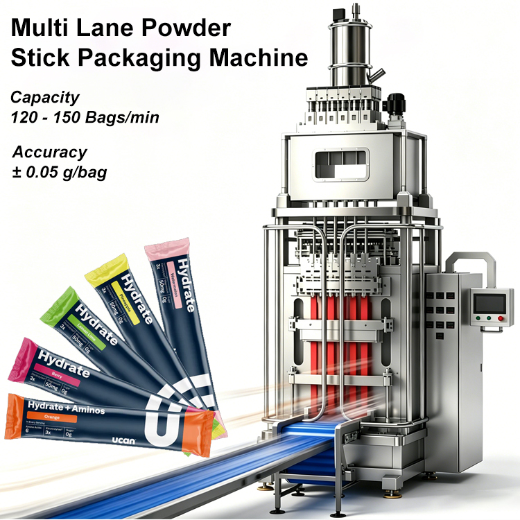 Electrolyte Powder Pack - Máquina Automática de Embalagem de Pó
