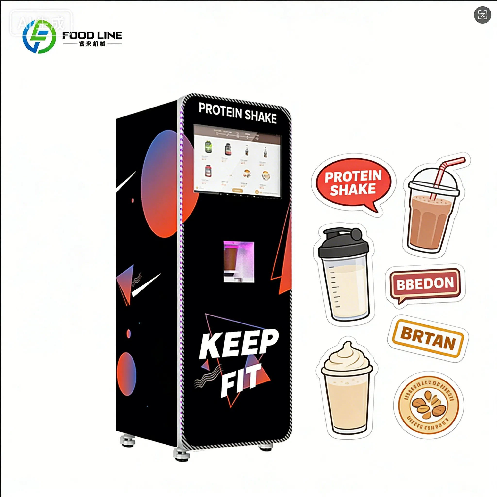 Fitness Nutrition Protein - Máquina de Venda Automática de Nutrição,