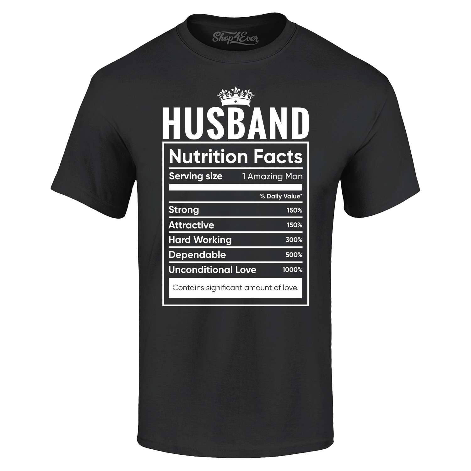 Nutrition & Fitness Class - Camiseta de fatos nutricionais para marido,