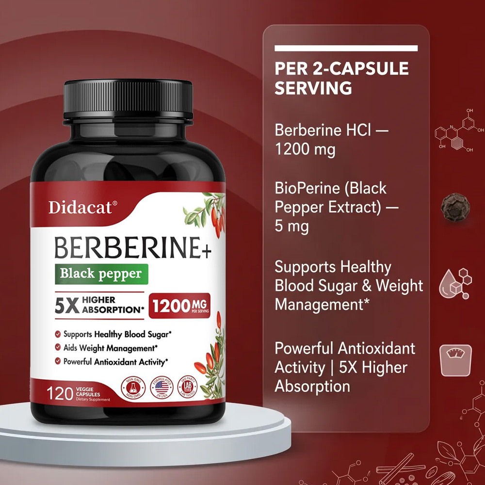 Suplemento de Berberina 1200mg - Apple Cider Vinegar Pill avaliação e preço